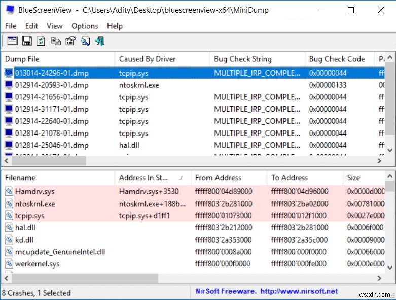 MULTIPLE_IRP_COMPLETE_REQUESTS त्रुटि को ठीक करें 