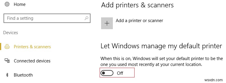डिफ़ॉल्ट प्रिंटर त्रुटि सेट करने में असमर्थ ठीक करें 0x00000709 