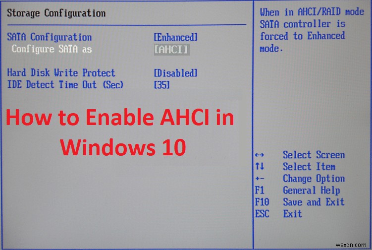 विंडोज 10 में AHCI मोड कैसे इनेबल करें 