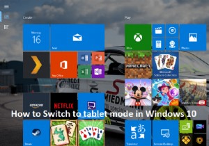 विंडोज 10 में टैबलेट मोड में कैसे स्विच करें 