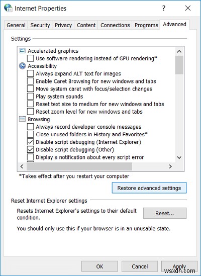 Windows 10 पर OneDrive स्क्रिप्ट त्रुटि ठीक करें 