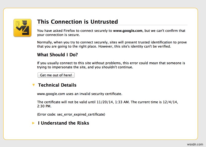 Sec_error_expired_certificate को कैसे ठीक करें 