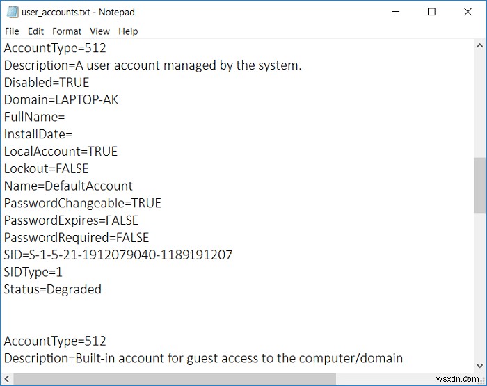 Windows 10 में उपयोगकर्ता खाता विवरण कैसे देखें