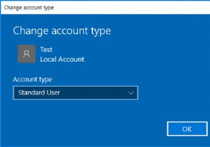 Windows 10 में उपयोगकर्ता खाता प्रकार कैसे बदलें