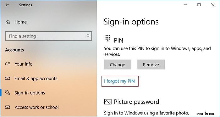 Windows 10 में अपने खाते में पिन कैसे जोड़ें
