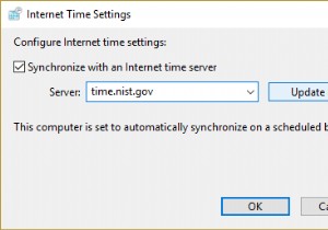 इंटरनेट टाइम सर्वर के साथ विंडोज 10 क्लॉक को सिंक्रोनाइज़ करें 
