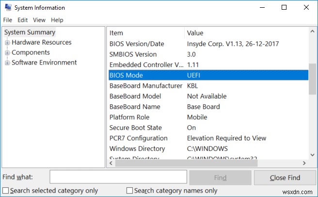 कैसे जांचें कि आपका पीसी UEFI या लीगेसी BIOS का उपयोग कर रहा है या नहीं