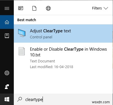 Windows 10 में ClearType सक्षम या अक्षम करें 