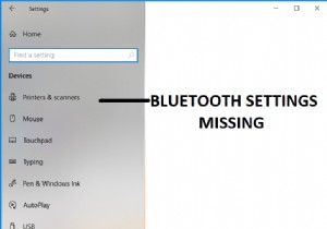 विंडोज 10 सेटिंग्स से गुम ब्लूटूथ को ठीक करें 