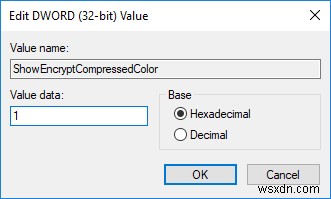 विंडोज 10 में रंग में संपीड़ित या एन्क्रिप्टेड फ़ाइल नाम दिखाएं 
