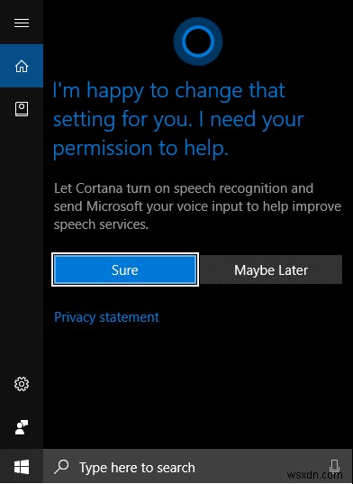 Windows 10 लॉक स्क्रीन पर Cortana सक्षम या अक्षम करें