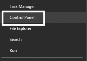 विंडोज 10 में WinX मेनू में कंट्रोल पैनल दिखाएं 