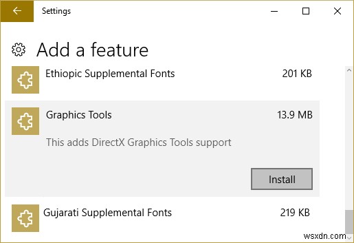 Windows 10 में ग्राफ़िक्स टूल कैसे इंस्टाल या अनइंस्टॉल करें