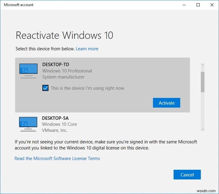 Microsoft खाते को Windows 10 डिजिटल लाइसेंस से लिंक करें