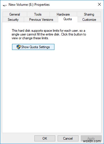 Windows 10 में डिस्क कोटा सक्षम या अक्षम करें 