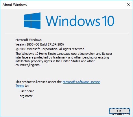 जांचें कि आपके पास Windows 10 का कौन सा संस्करण है