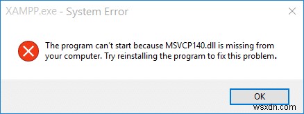 फिक्स MSVCP140.dll विंडोज 10 में गायब है 