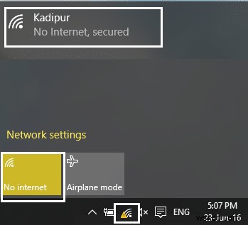 [हल] वाईफाई कनेक्टेड लेकिन विंडोज 10 पर कोई इंटरनेट नहीं 