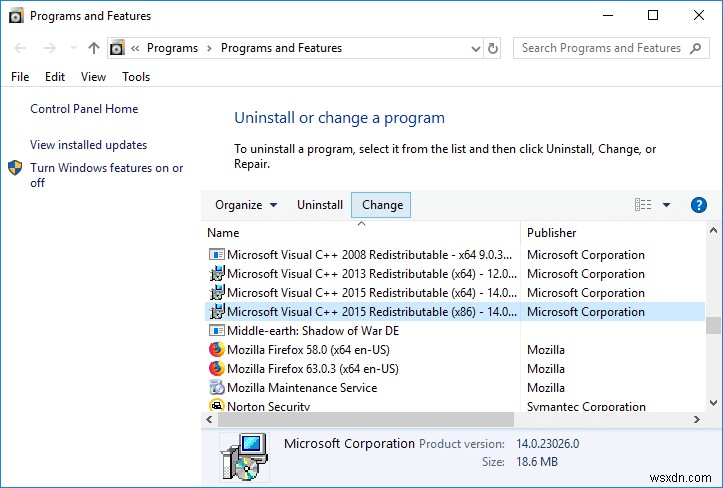 Microsoft Visual C++ 2015 पुनर्वितरण योग्य सेटअप को ठीक करें त्रुटि 0x80240017 