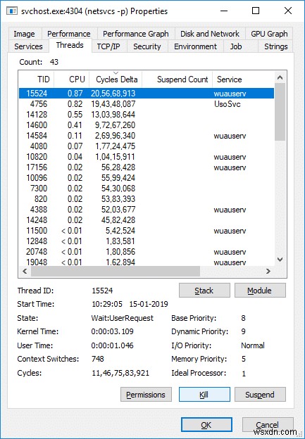 फिक्स सर्विस होस्ट:लोकल सिस्टम (svchost.exe) हाई सीपीयू और डिस्क यूसेज 