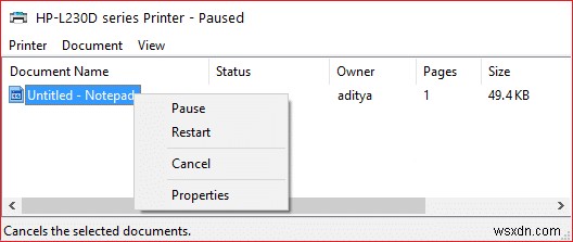Windows 10 में प्रिंटर की ऑफ़लाइन स्थिति ठीक करें