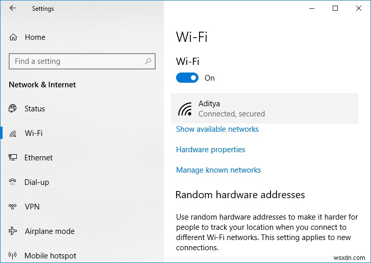 Windows 10 पर वाई-फ़ाई नेटवर्क नहीं दिख रहा ठीक करें