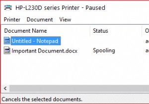 विंडोज 10 में प्रिंट कतार को जबरदस्ती साफ करें 