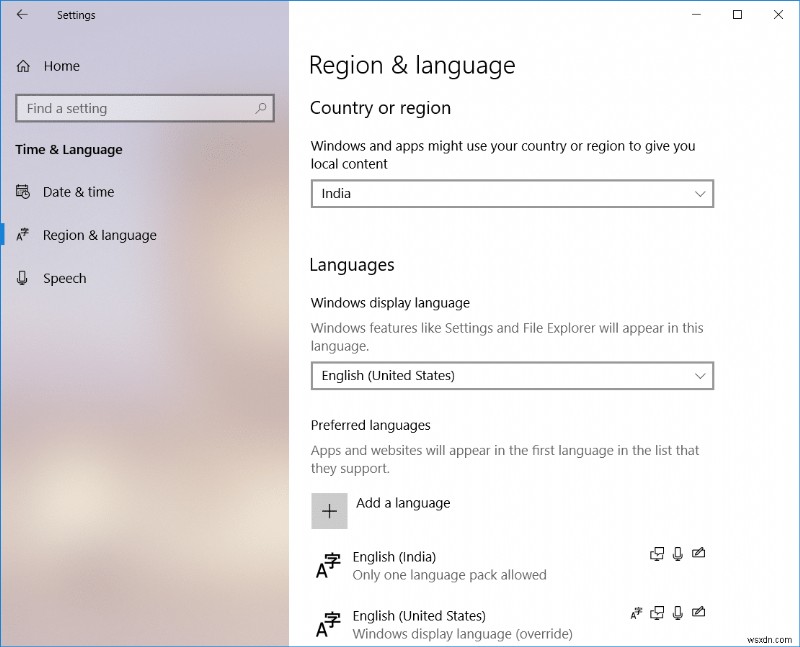 Windows 10 में सिस्टम भाषा कैसे बदलें