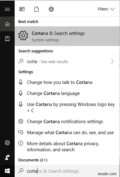 Windows 10 . पर Cortana को स्थायी रूप से अक्षम करें 