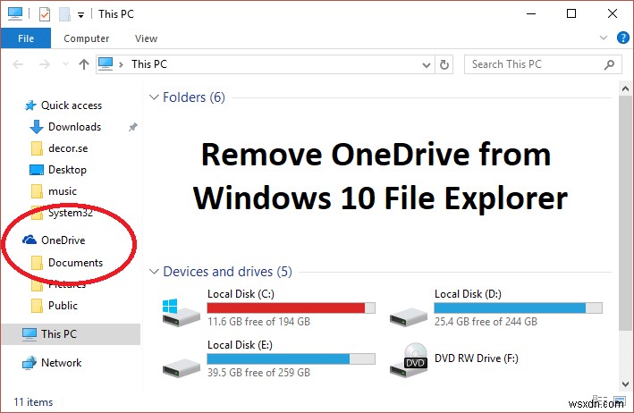 Windows 10 PC पर OneDrive अक्षम करें 