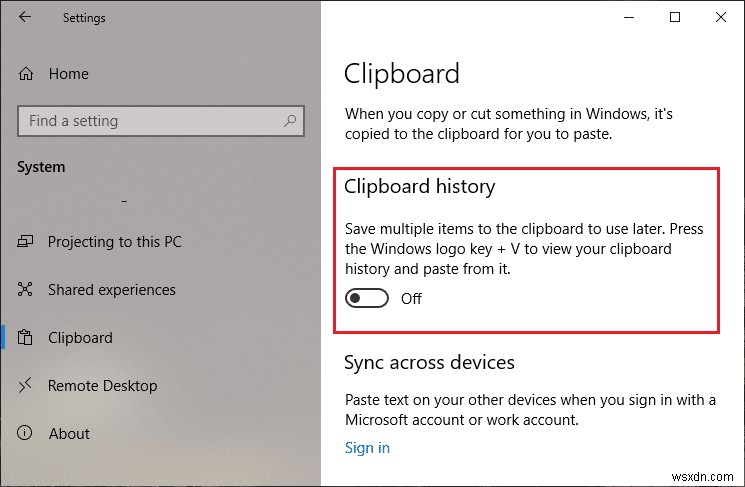 Windows 10 नए क्लिपबोर्ड का उपयोग कैसे करें?