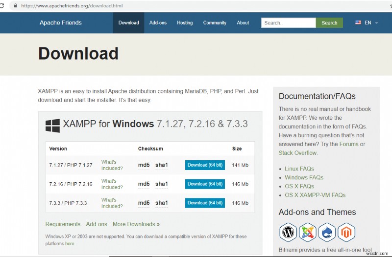 Windows 10 पर XAMPP इंस्टॉल और कॉन्फिगर करें