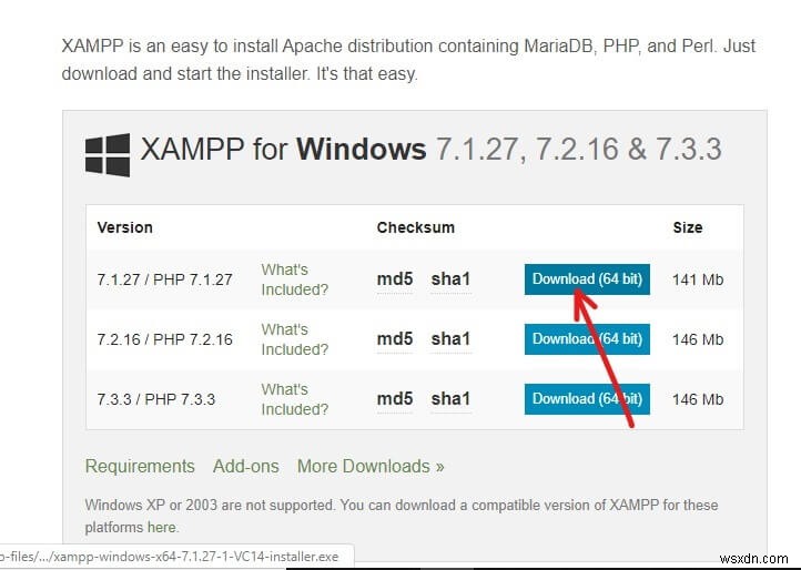 Windows 10 पर XAMPP इंस्टॉल और कॉन्फिगर करें