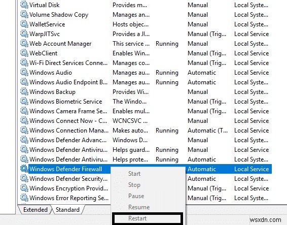 Windows 10 में Windows फ़ायरवॉल समस्याओं को ठीक करें