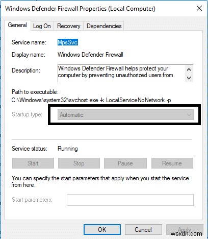 Windows Defender Firewall को सक्रिय करने में असमर्थ को ठीक करें