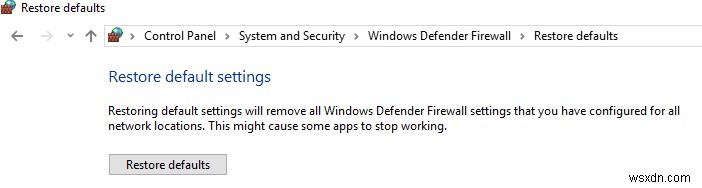 Windows Defender Firewall को सक्रिय करने में असमर्थ को ठीक करें