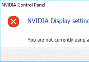 फिक्स NVIDIA डिस्प्ले सेटिंग्स उपलब्ध नहीं हैं त्रुटि