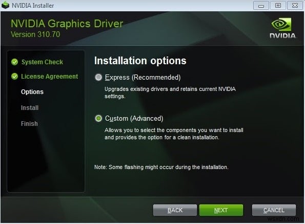 फिक्स NVIDIA डिस्प्ले सेटिंग्स उपलब्ध नहीं हैं त्रुटि