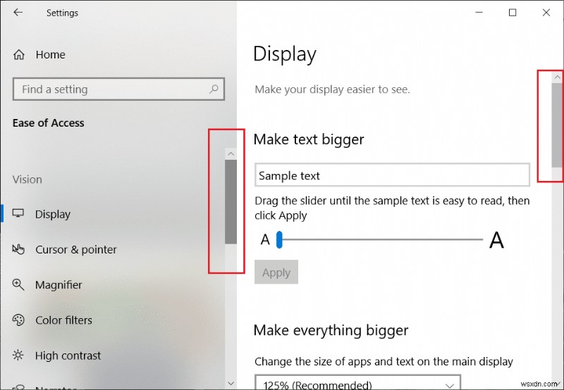 Windows 10 Store ऐप्स में हमेशा स्क्रॉलबार दिखाएं