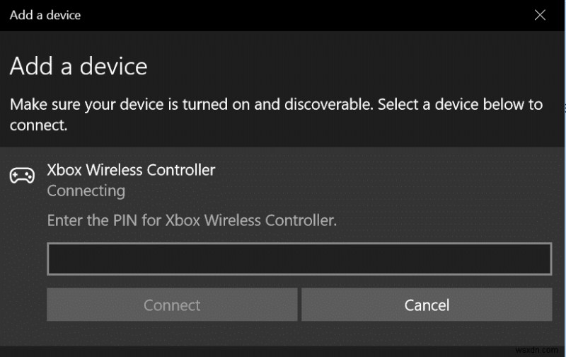 वायरलेस ठीक करें Xbox One नियंत्रक को Windows 10 के लिए पिन की आवश्यकता है