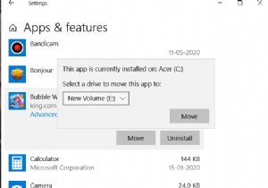 विंडोज 10 में इंस्टॉल किए गए प्रोग्राम को किसी अन्य ड्राइव पर कैसे ले जाएं 