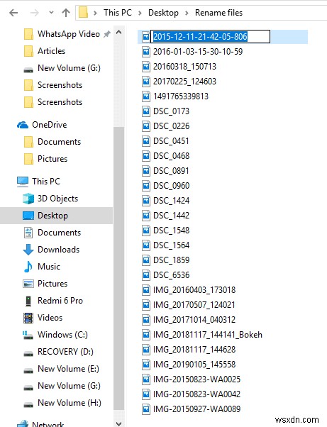 Windows 10 पर थोक में एकाधिक फ़ाइलों का नाम कैसे बदलें