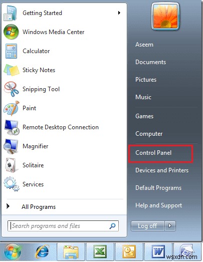 कंट्रोल पैनल कैसे खोलें (Windows 10, 8, 7, Vista, XP)