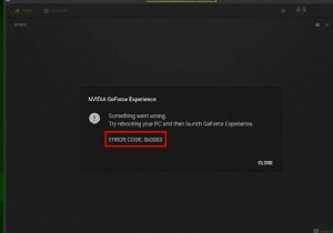 Geforce अनुभव त्रुटि कोड 0x0003 ठीक करें