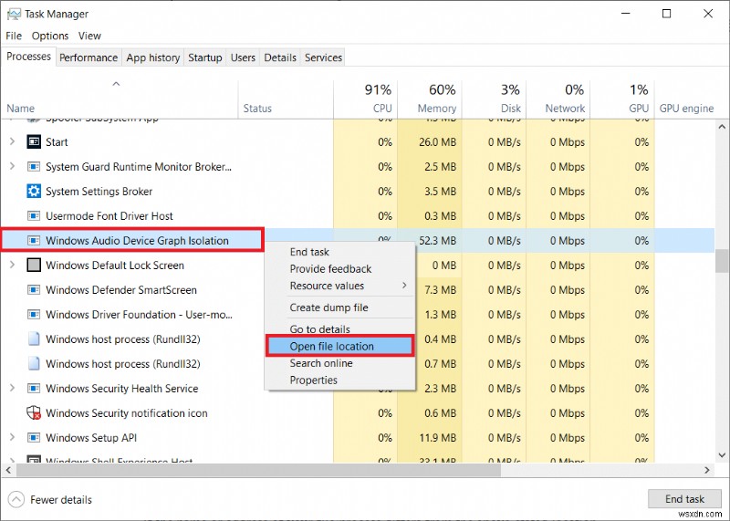 Windows ऑडियो डिवाइस ग्राफ़ अलगाव उच्च CPU उपयोग को ठीक करें