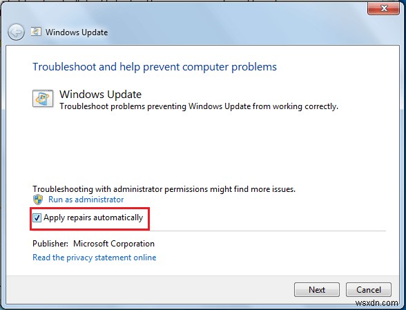 Windows 7 अपडेट ठीक करें जो डाउनलोड नहीं हो रहा है