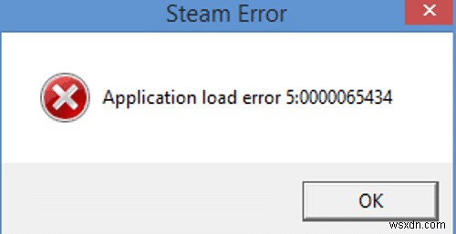एप्लिकेशन लोड त्रुटि को कैसे ठीक करें 5:00000065434 