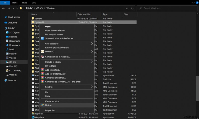विंडोज में सिस्टम 32 फोल्डर को कैसे डिलीट करें? 