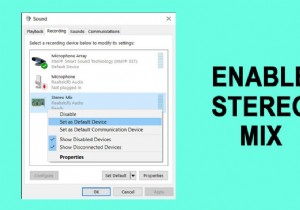 विंडोज 10 पर स्टीरियो मिक्स कैसे इनेबल करें? 