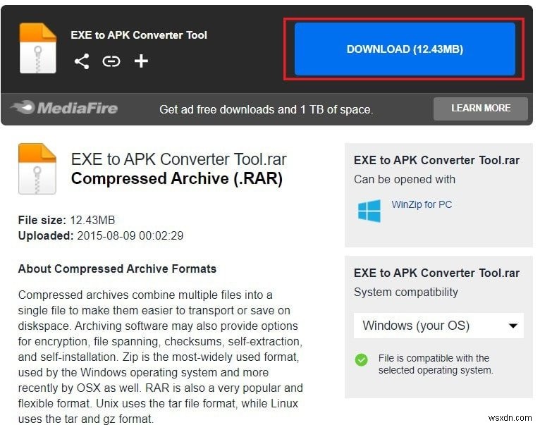 EXE को APK में कैसे बदलें